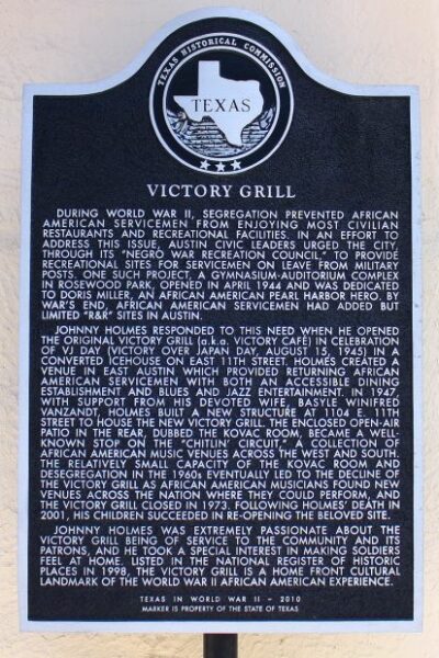 VICTORY GRILL WAR MEMORIAL MARKER