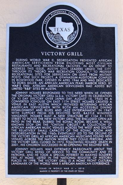 VICTORY GRILL WAR MEMORIAL MARKER