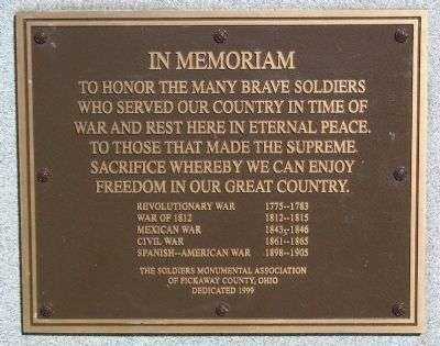 HIGH STREET CEMETERY WAR MEMORIAL PLAQUE