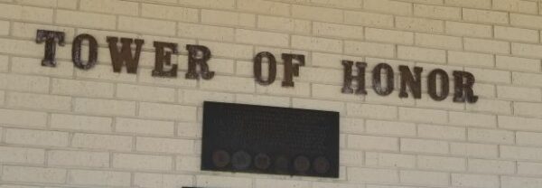 PORT ARTHUR TOWER OF HONOR MEMORIAL PLAQUE