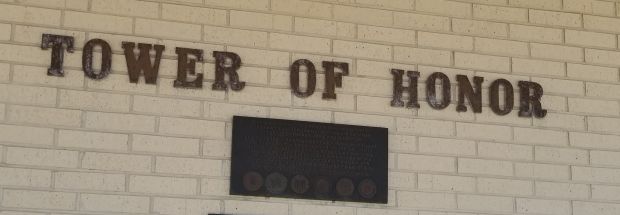 PORT ARTHUR TOWER OF HONOR MEMORIAL PLAQUE