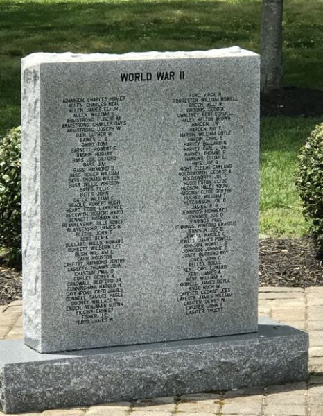 WATERTOWN VETERANS MEMORIAL STONE C