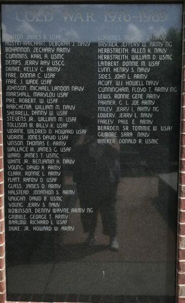 WHITE COUNTY VETERANS MEMORIAL PARK PLAQUE P