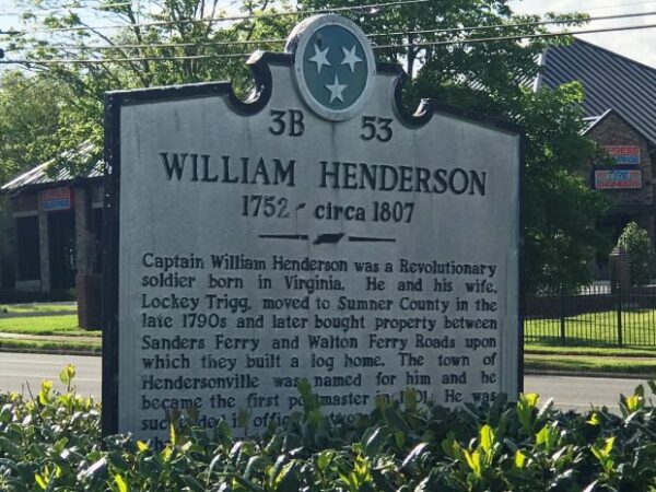 WILLIAM HENDERSON REVOLUTIONARY SOLDIER MEMORIAL MARKER