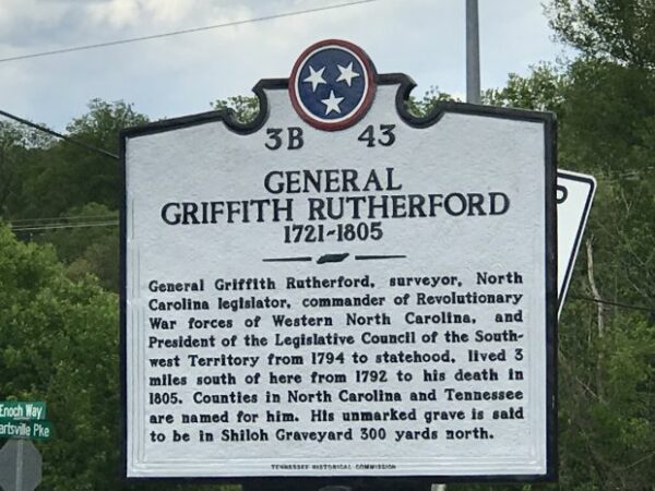GENERAL GRIFFITH RUTHERFORD WAR MEMORIAL MARKER