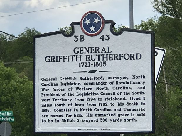 GENERAL GRIFFITH RUTHERFORD WAR MEMORIAL MARKER