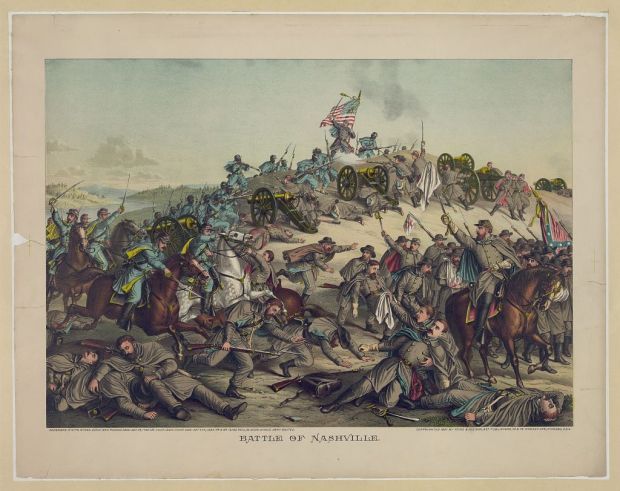BATTLE OF NASHVILLE WAR MEMORIAL ART