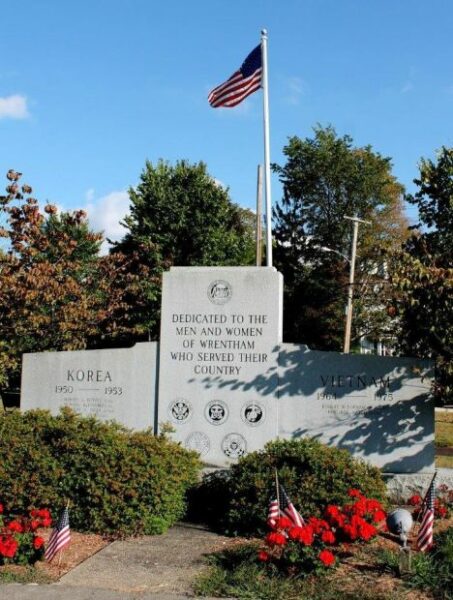 WRENTHAM KOREAN AND VIETNAM WAR MEMORIAL FRONT