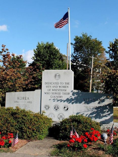 WRENTHAM KOREAN AND VIETNAM WAR MEMORIAL FRONT