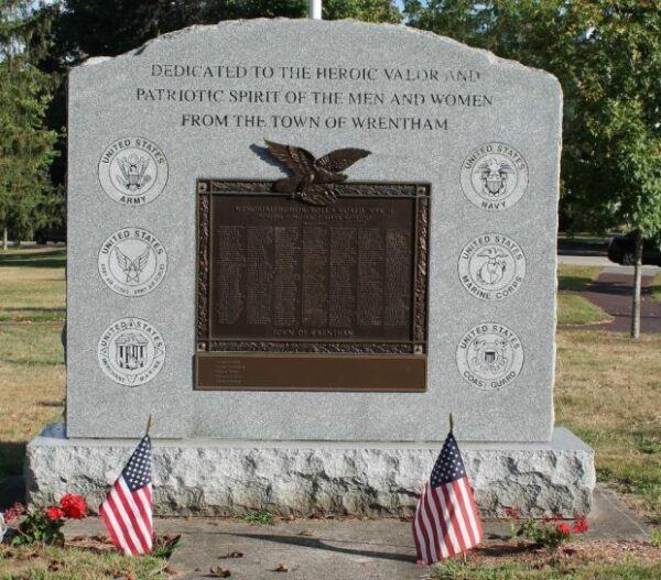 TOWN OF WRENTHAM WORLD WAR II MEMORIAL