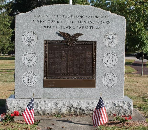 TOWN OF WRENTHAM WORLD WAR II MEMORIAL