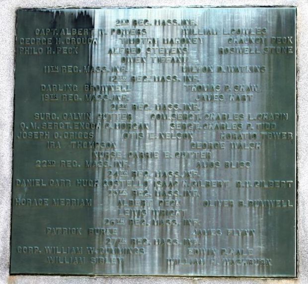 TOWN OF WARREN WAR OF THE REBELLION MEMORIAL PLAQUE D