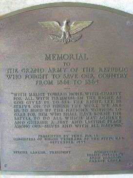 CEDAR RAPIDS G.A.R. WAR MEMORIAL