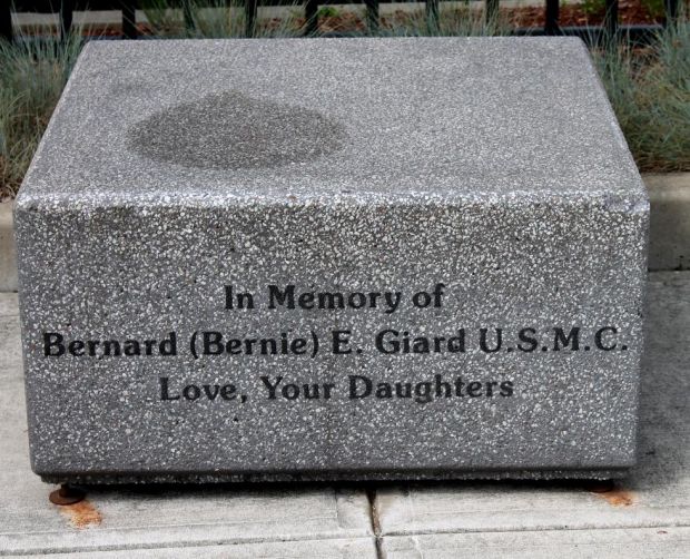BERNARD (BERNIE) E. GIARD U.S.M.C. MEMORIAL STONE BLOCK