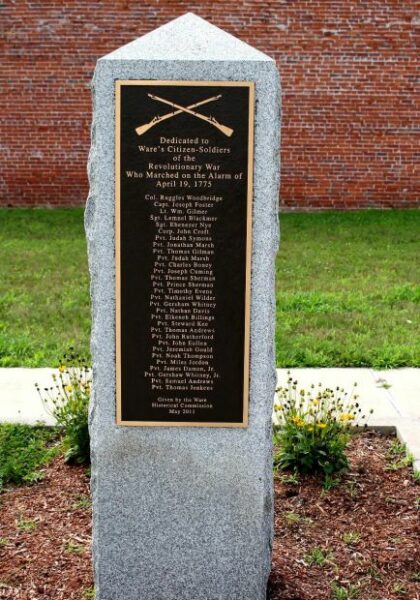 WARE REVOLUTIONARY WAR VETERANS MEMORIAL
