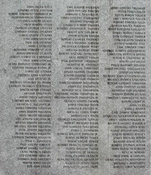 MASSACHUSETTS VIETNAM VETERANS MEMORIAL STONE Y
