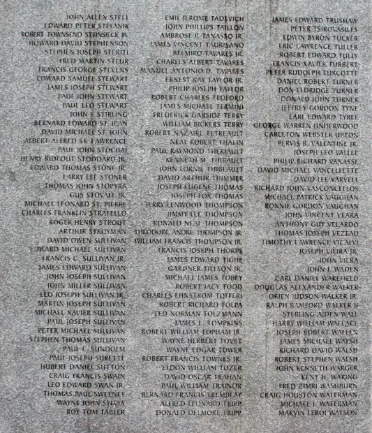 MASSACHUSETTS VIETNAM VETERANS MEMORIAL STONE Y