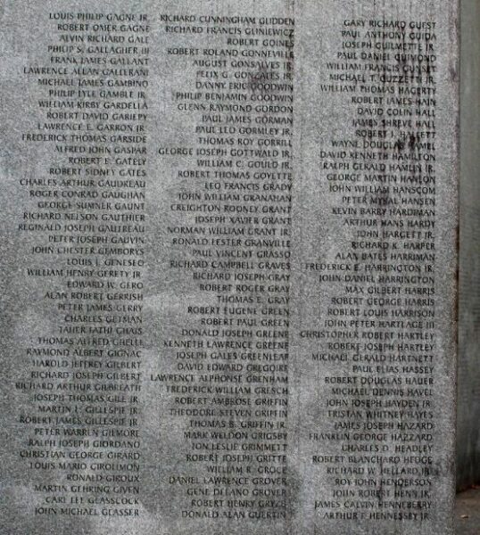MASSACHUSETTS VIETNAM VETERANS MEMORIAL STONE R