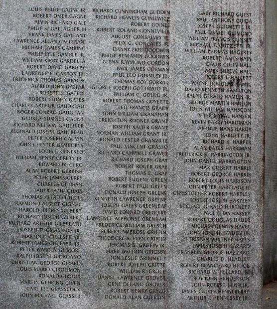 MASSACHUSETTS VIETNAM VETERANS MEMORIAL STONE R