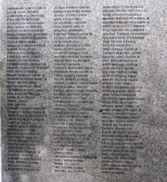 MASSACHUSETTS VIETNAM VETERANS MEMORIAL STONE Q