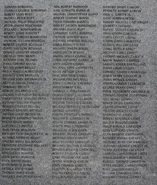 MASSACHUSETTS VIETNAM VETERANS MEMORIAL STONE O