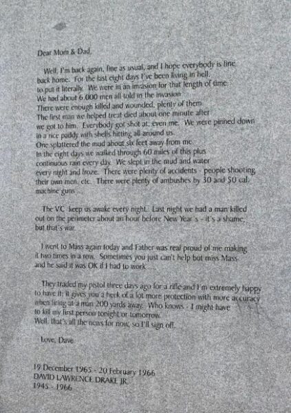 MASSACHUSETTS VIETNAM VETERANS MEMORIAL STONE E