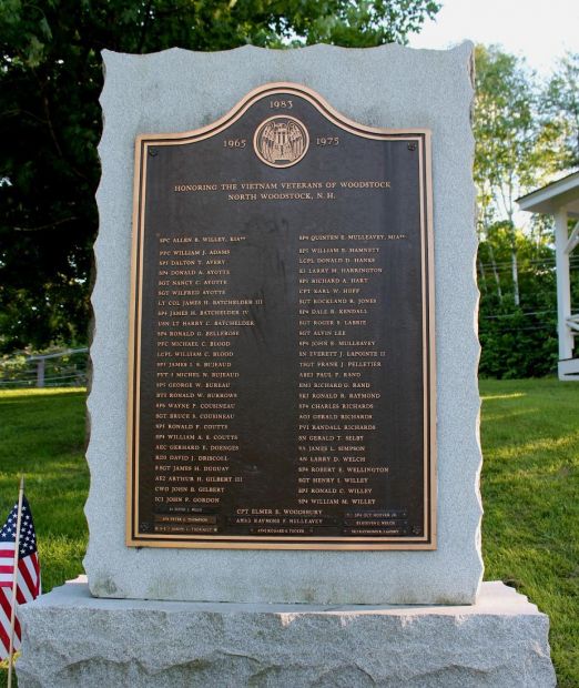 WOODSTOCK AND NORTH WOODSTOCK VIETNAM VETERANS MEMORIAL