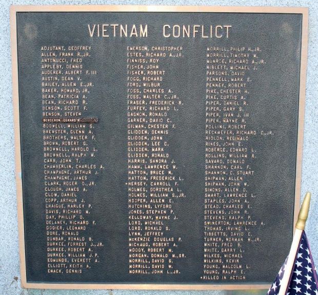 WOLFEBORO ROLL OF HONOR MEMORIAL PLAQUE C