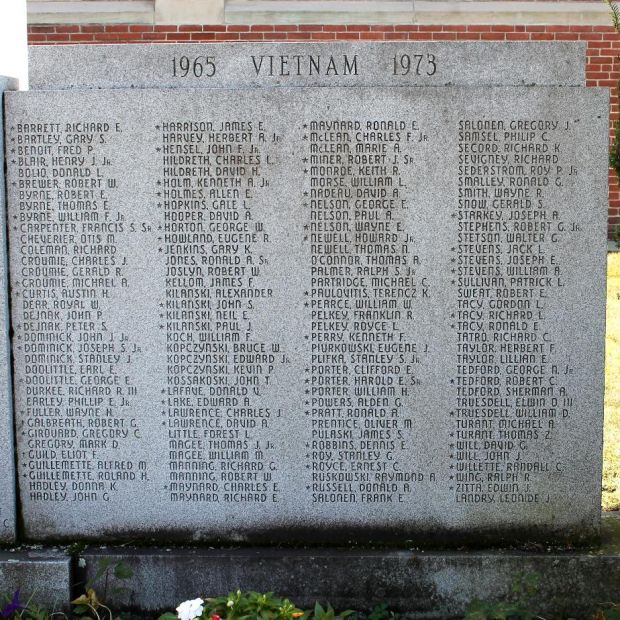 WINCHESTER WAR VETERANS MEMORIAL RIGHT STONE