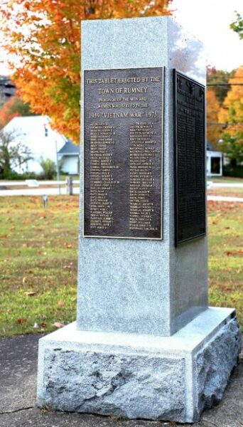 TOWN OF RUMNEY WAR VETERANS MEMORIAL