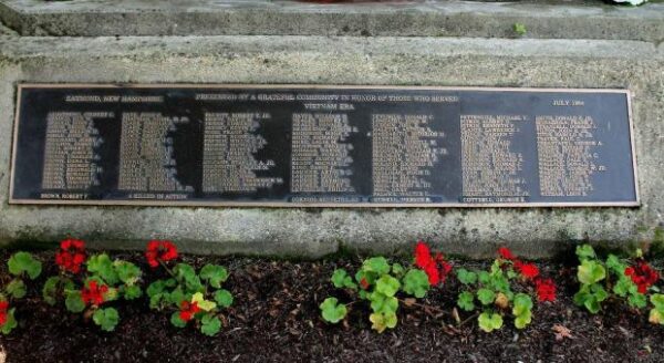 RAYMOND WAR VETERANS GAZEBO MEMORIAL PLAQUE C