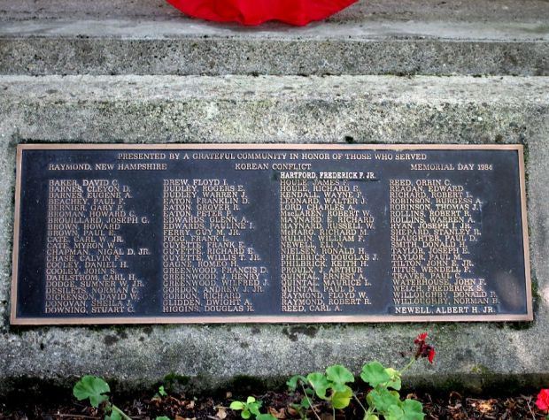 RAYMOND WAR VETERANS GAZEBO MEMORIAL PLAQUE B