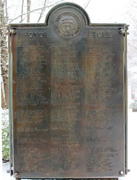 CITY OF PORTSMOUTH WORLD WAR MEMORIAL PLAQUE B
