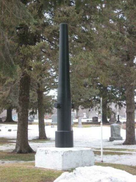 CONCORD CEMETERY CIVIL WAR MEMORIAL CANNON