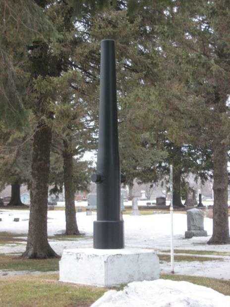 CONCORD CEMETERY CIVIL WAR MEMORIAL CANNON