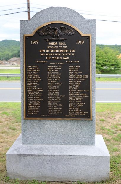 NORTHUMBERLAND WORLD WAR MEMORIAL