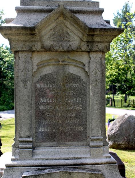 NEW IPSWICH CIVIL WAR MEMORIAL SIDE B