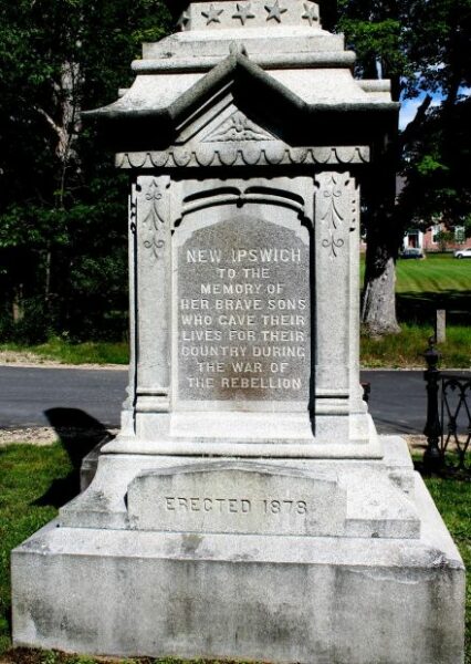 NEW IPSWICH CIVIL WAR MEMORIAL SIDE A