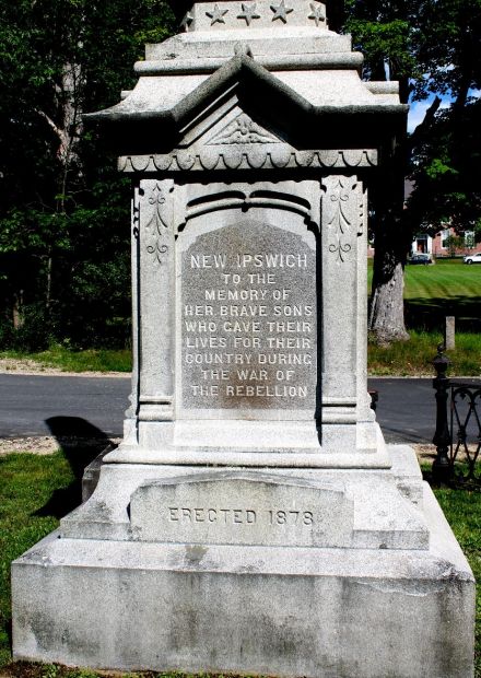 NEW IPSWICH CIVIL WAR MEMORIAL SIDE A