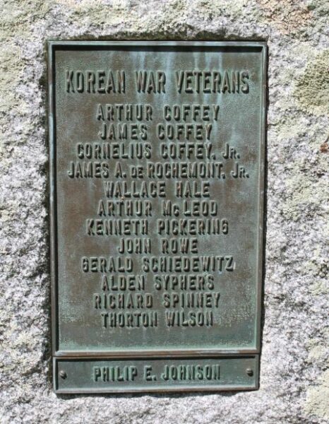 NEWINGTON KOREAN WAR VETERANS MEMORIAL PLAQUE