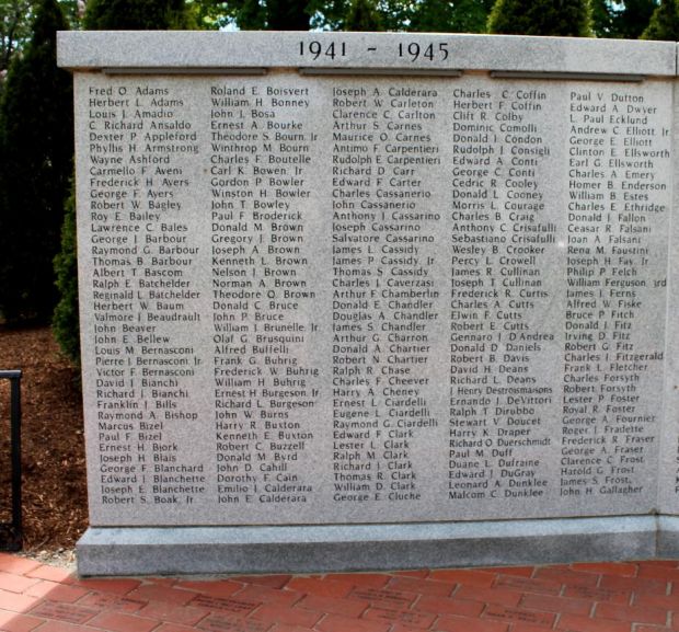 MILFORD WORLD WAR II VETERANS MEMORIAL STONE A