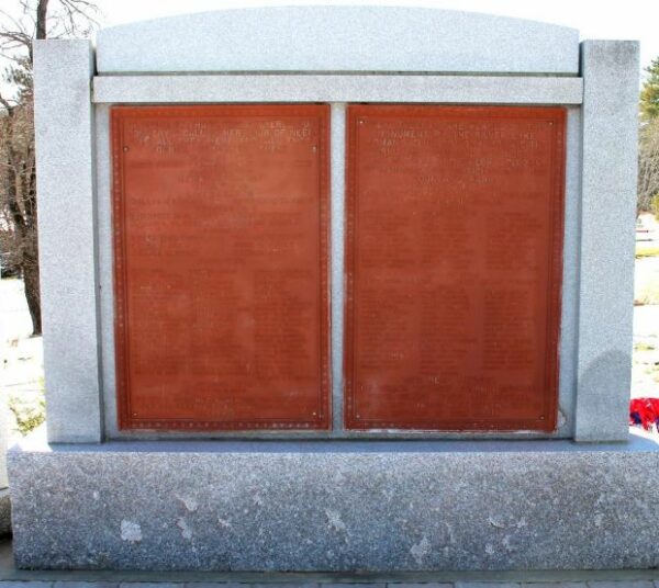 MADISON, N.H. WAR VETERANS MEMORIAL BACK