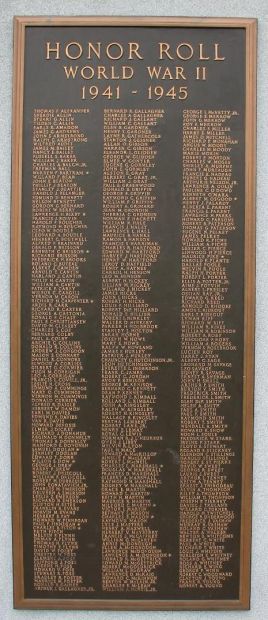 LANCASTER WAR VETERANS MEMORIAL PLAQUE D
