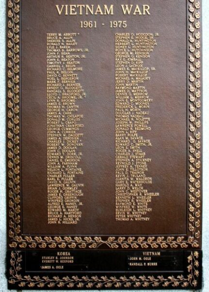 LANCASTER WAR VETERANS MEMORIAL PLAQUE C