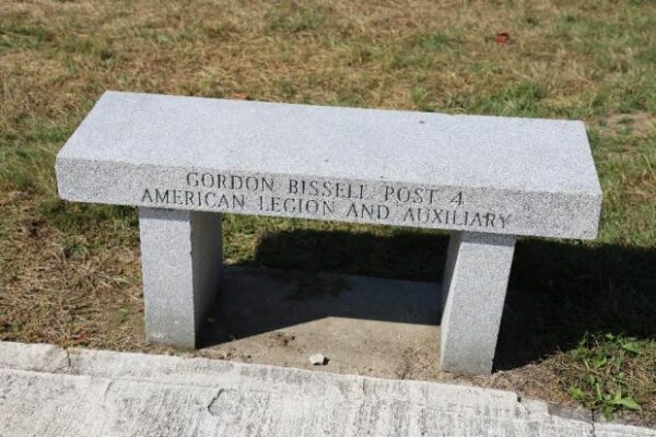 GORDON BISSELL POST 4 MEMORIAL BENCH