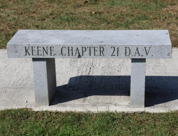 KEENE CHAPTER 21 DAV MEMORIAL BENCH