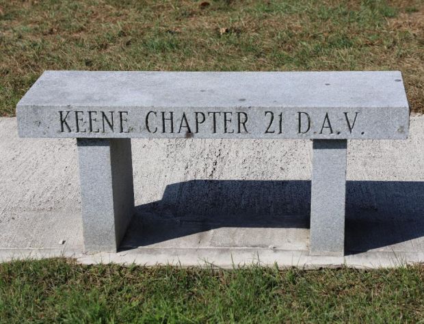 KEENE CHAPTER 21 DAV MEMORIAL BENCH