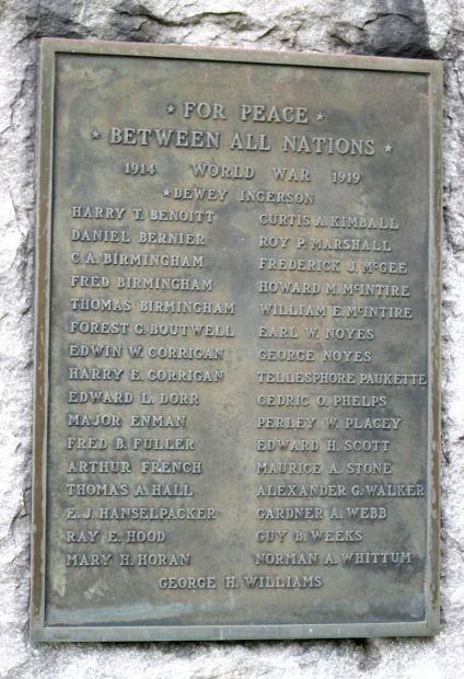 JEFFERSON WAR VETERANS MEMORIAL PLAQUE B