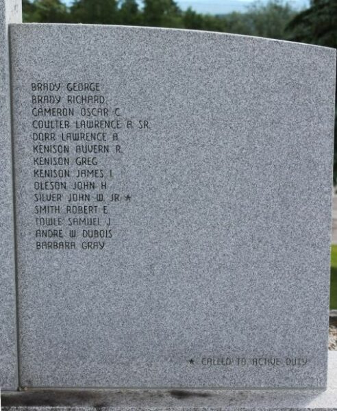 JEFFERSON MILITARY SERVICE MEMORIAL RIGHT STONE