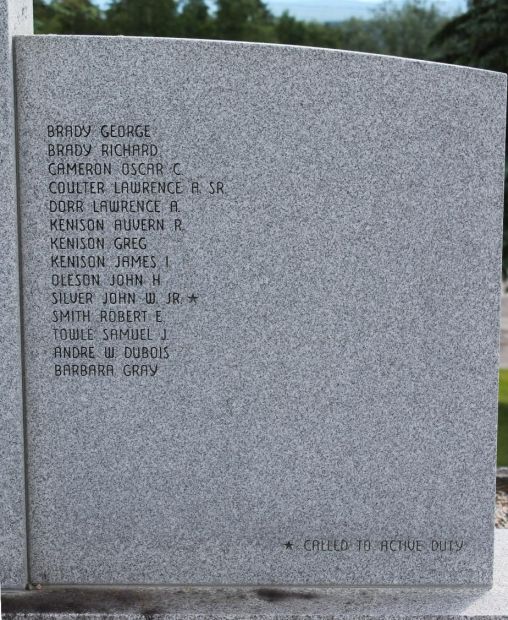 JEFFERSON MILITARY SERVICE MEMORIAL RIGHT STONE